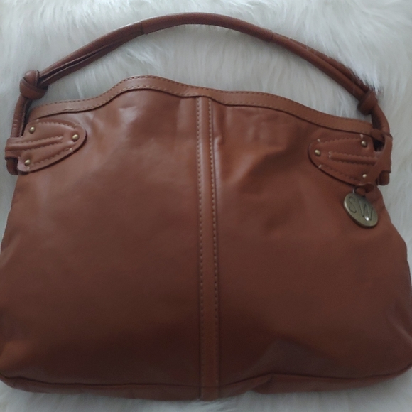 Stuart Weitzman Brown Leather Bag - Picture 2 of 8